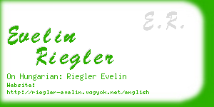 evelin riegler business card